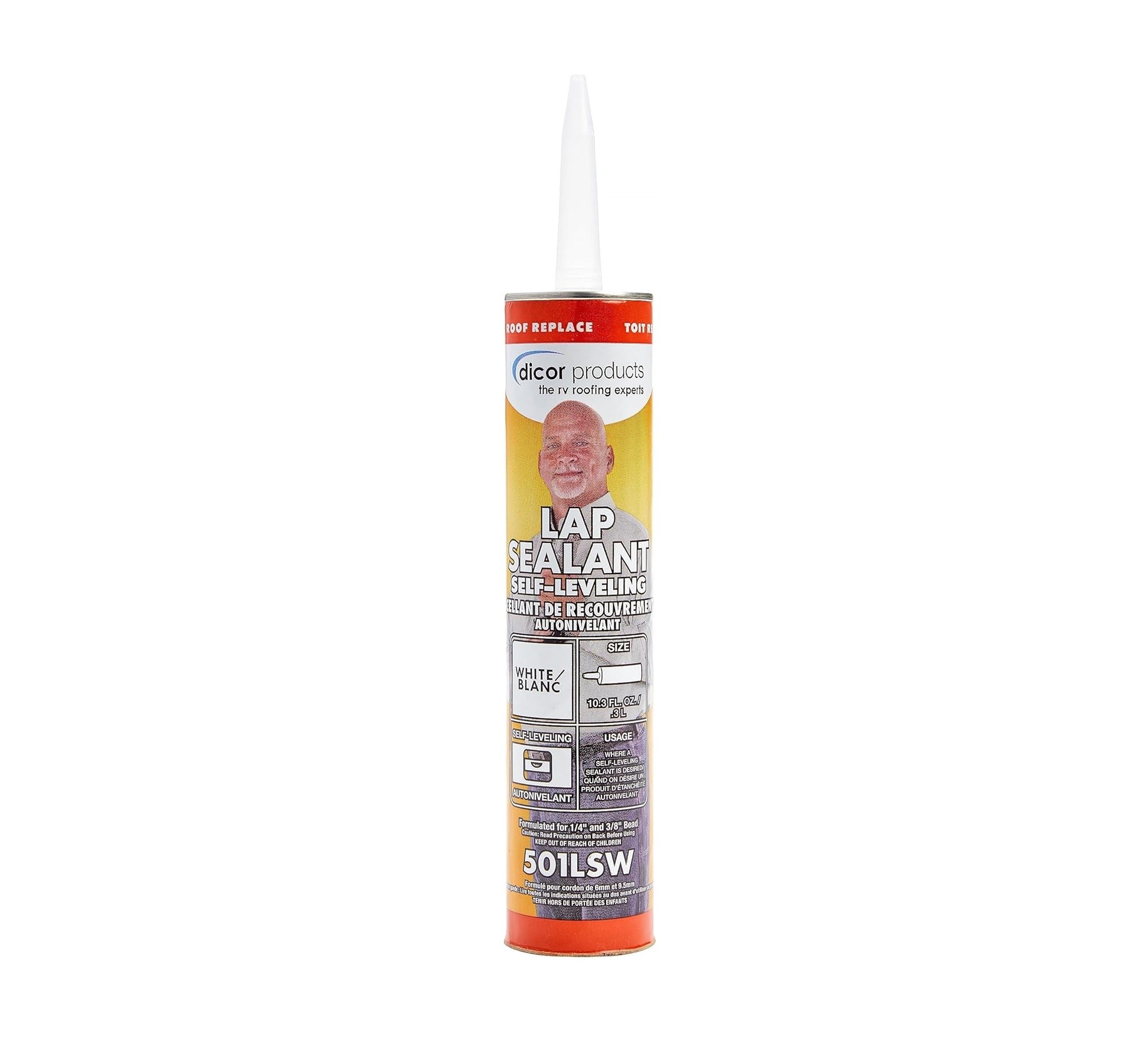 Dicor – Scellant Autonivelant Blanc pour Toiture – Image 4
